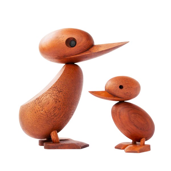 Wooden Duck實木鴨子木偶/丹麥經典木雕北歐實木家居擺件