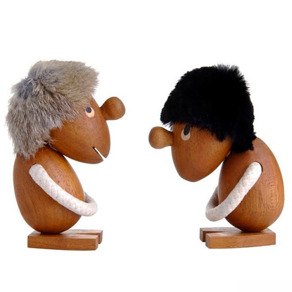 Optimist Pessimist樂觀者和悲觀者/北歐創意禮品實木擺件木偶人