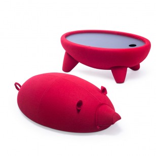 PIG Chair豬椅子創意簡約布藝兒童椅現代可愛動物卡通凳