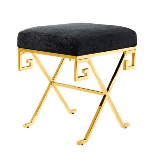 Paiva Stool派瓦凳輕奢梳妝凳/簡約現代不銹鋼布藝軟包凳