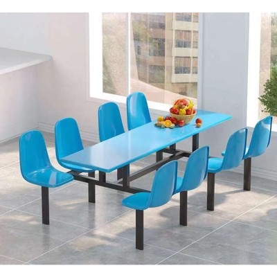 玻璃鋼八人位條形飯堂餐桌套 玻璃鋼八人位條形飯堂餐桌套