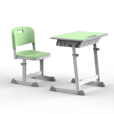 簡約塑料學生課桌椅可升降