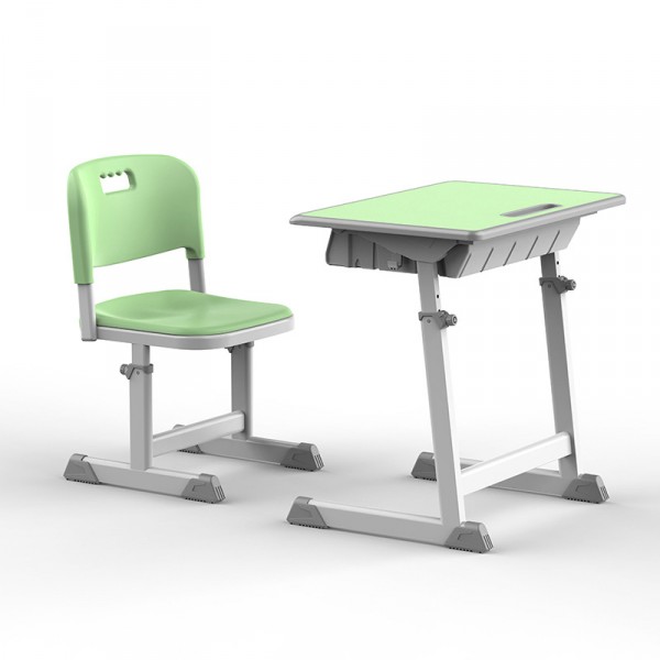 簡約塑料學生課桌椅可升降