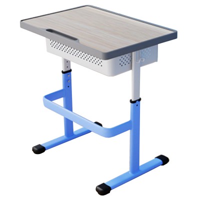 高密度中纖板帶筆槽學生課桌可升降