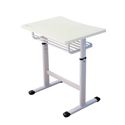 防頂胸帶筆槽鏤空書斗學生課桌可升降