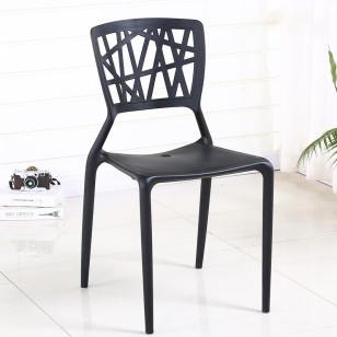 鳥巢椅設計師簡約塑料彩色餐椅戶外休閒椅
