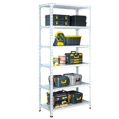 兩米白色加厚輕型六層儲物架置物架 兩米白色加厚輕型六層儲物架置物架