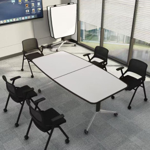 可摺疊異形簡約培訓桌/會議桌