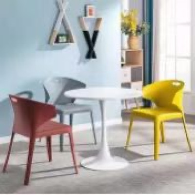 現代簡約靠背椅休閒塑料椅