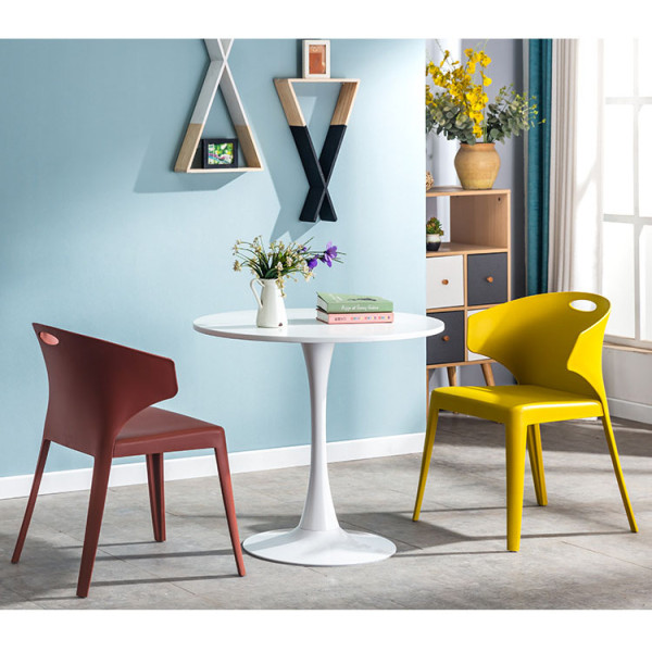 現代簡約靠背椅休閒塑料椅