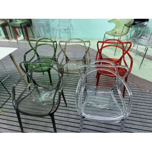 北歐風現代簡約靠背椅休閒塑料椅