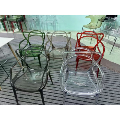 北歐風現代簡約靠背椅休閒塑料椅