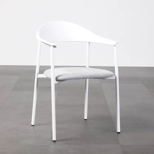 現代簡約布墊休閒椅