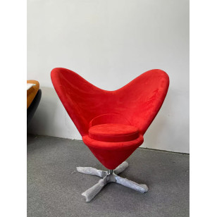 北歐風簡約心形單人沙發