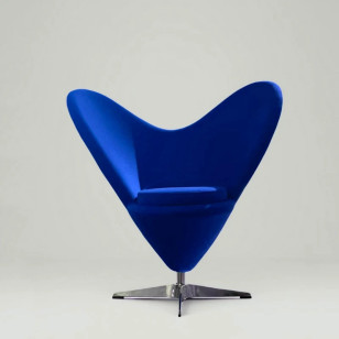 北歐風簡約心形單人沙發