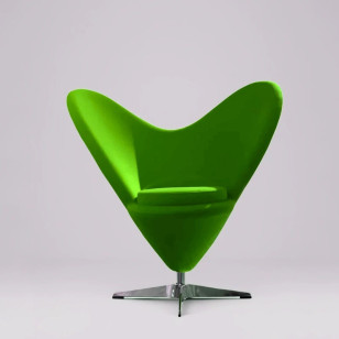 北歐風簡約心形單人沙發