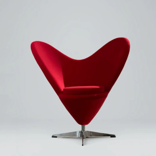 北歐風簡約心形單人沙發