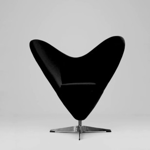 北歐風簡約心形單人沙發