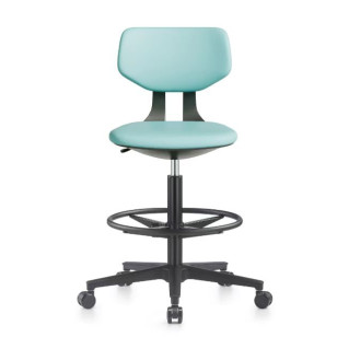 帶滑輪腳踏可旋轉辦公椅