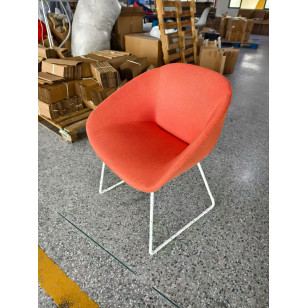 北歐風簡約軟墊休閒椅