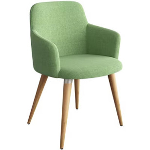 北歐風軟墊木製腳休閒椅