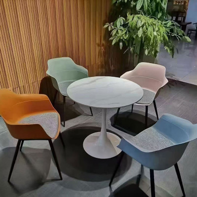 簡約北歐風布墊休閒椅