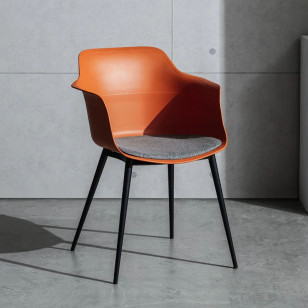 簡約北歐風布墊休閒椅