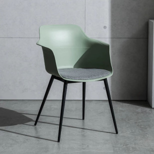 簡約北歐風布墊休閒椅