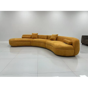 北歐風簡約多人毛絨沙發