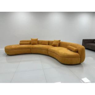 北歐風簡約多人毛絨沙發