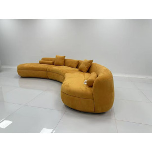 北歐風簡約多人毛絨沙發