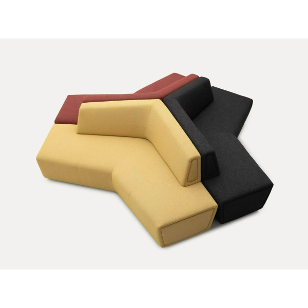 北歐風簡約布藝可拼接多人休閒沙發