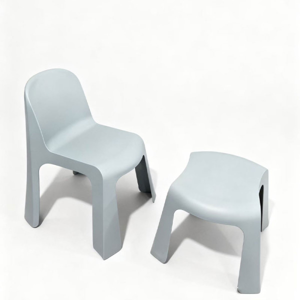 簡約一體注塑成型兒童椅休閒椅