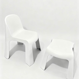 簡約一體注塑成型兒童椅休閒椅