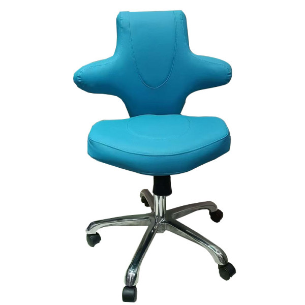 簡約可移動皮藝不鏽鋼靠背休閒椅