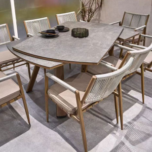 簡約木質可旋轉餐桌茶几