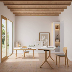 簡約木質餐桌茶几