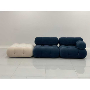 歐美風簡約布藝毛絨梳化