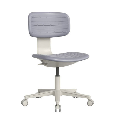 簡約不鏽鋼可移動升降塑墊休閒辦公椅