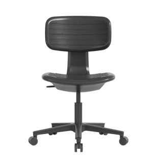 簡約不鏽鋼可移動升降塑墊休閒辦公椅