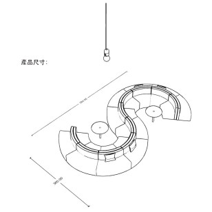 創意扇形組合式多人沙發