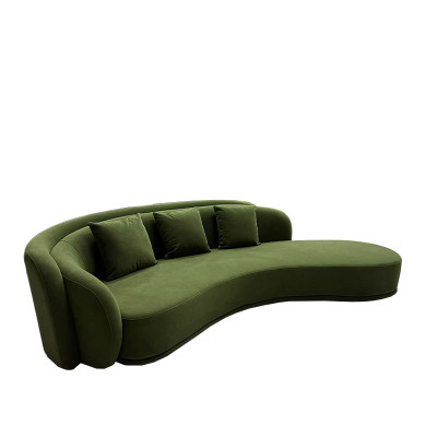 簡約月形多人沙發