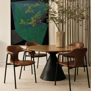 歐美風創意圓形茶几