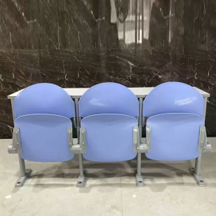 簡約禮堂會議桌椅一體條桌