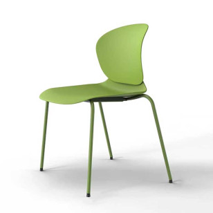 簡約不鏽鋼腳可堆疊休閒椅