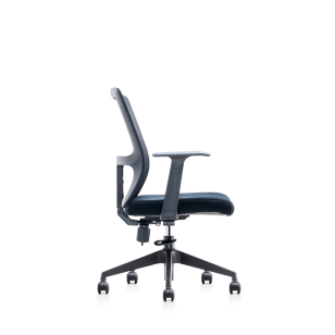 尼龍高品質帶輪子的中背辦公椅