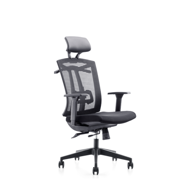 搖擺斜躺金屬絲網扶手椅帶3D可調臂辦公椅