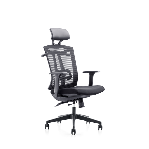 搖擺斜躺金屬絲網扶手椅帶3D可調臂辦公椅