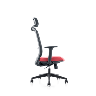 鍍鉻底座黑色網狀接待會議訪客椅