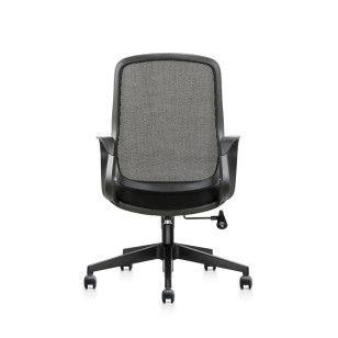 可調旋轉帶靠墊和中靠背辦公椅